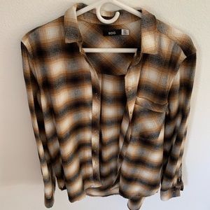 Black/gold BDG flannel